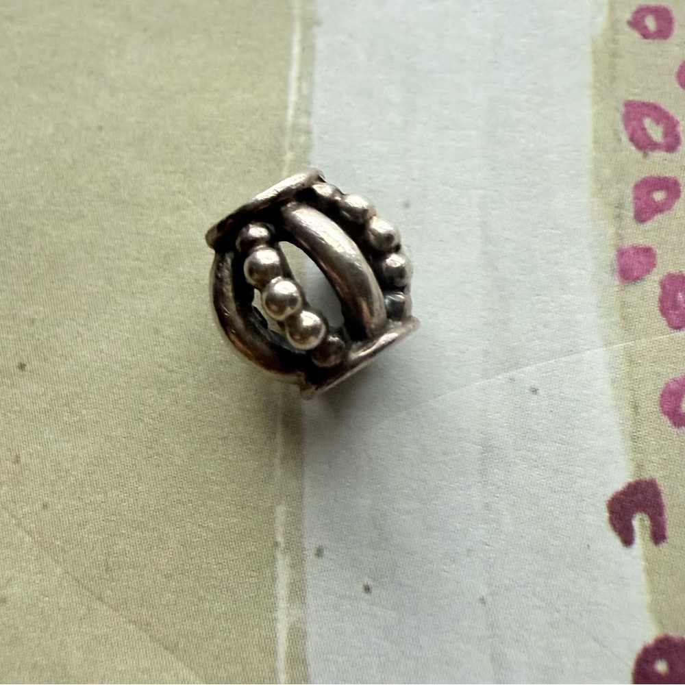 Retired Trollbeads “Royal” Sterling Silver Bead – Crown-Inspired Openwork Design